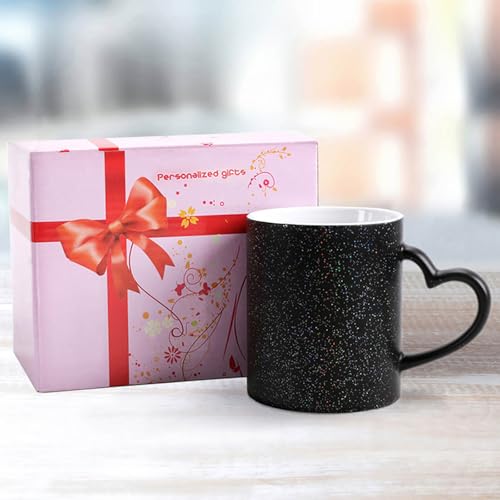 Japan Fancy Koi Carp Fishes Color Changing Cup for Men And Women,Coffee Mug with Large Handles,Tea Cup for Americano,Mocha,Milk,Latte