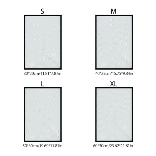 Anti Jump Netting for Fish Tanks Includes Mounts Netting Cover Pet Aquarium Screen - size: Large