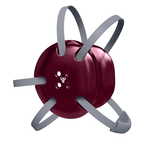 Great Call Athletics | Wrestling Classic Headgear | Earguard Adult Grappling Head Gear | Adjustable Ear Guards Silver Straps - style: Maroon w/ Silver Straps