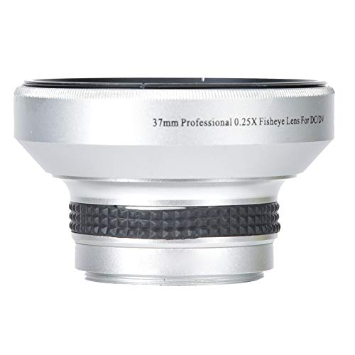 Camera Lens, 37mm 0.25X Super Fisheye Lens Additional Lenses Optical Glass Camera Photography Lens for 37mm Caliber Camera Lenses