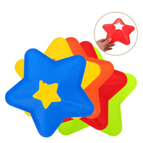 HANABASS 5pcs Portable Soccer Training Cones Agility Disc Markers for Football Practice Lightweight Sports Equipment for Enhanced Speed Reaction for Training Anywhere
