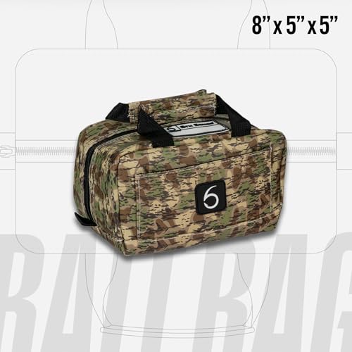 6th Sense Fishing Small Bait Bag – Durable Soft-Sided Storage for Soft Plastics (Caddo Camo - Brown) - color: Caddo Camo - Brown