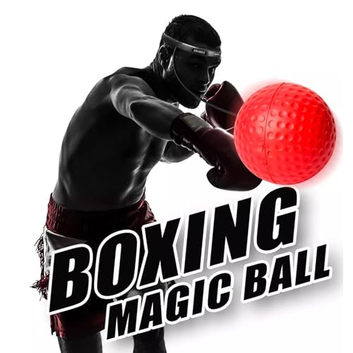 Boxing Reflex Ball Set– 3 Boxing Balls with Varying Weights, Headband, Great Boxing Equipment Gift for Reflex, Timing, Accuracy, Focus and Hand-Eye Coordination, Boxing Training for Adults and Kids