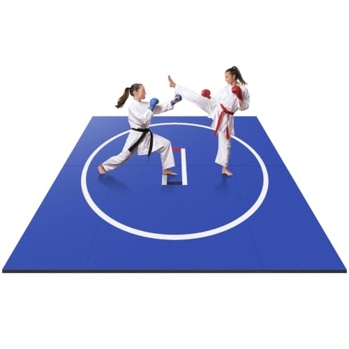 Generic 3M X 3M Gymnastics Training Mat Wear Resist Portable MMA Blanket Anti-Slip Multi-Functional Training Blankets for Grappling Martial Art Boxing Judo