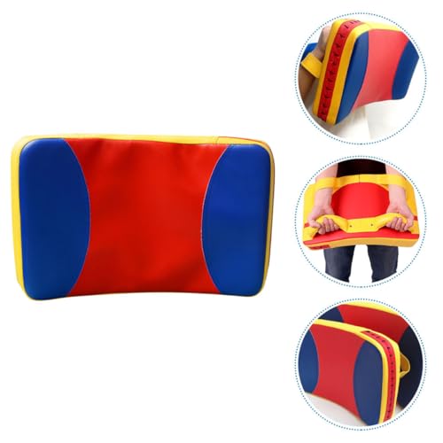 BESPORTBLE Arc-Shaped Kickboxing Paddle Large Three-Color Martial Arts Kick Pad Boxing Body Pad Taekwondo Training Target for Lateral Strikes and Kicks