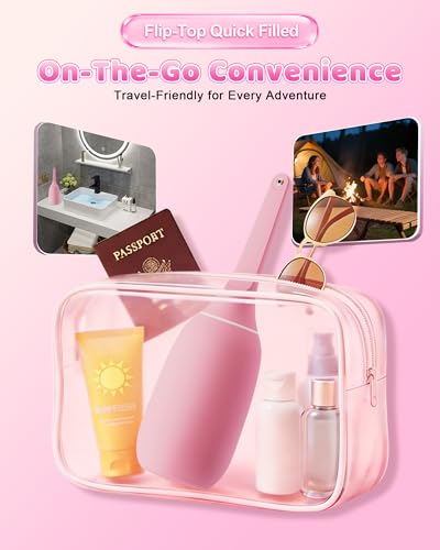 Flip-Top Peri Bottle-400ml Leakproof Portable Bidet with Single-Hole Boost Technology, Easy-Fill Design & Hook Storage, Medical-Grade BPA-Free for Postpartum Recovery, Feminine Hygiene & Travel(Pink)
