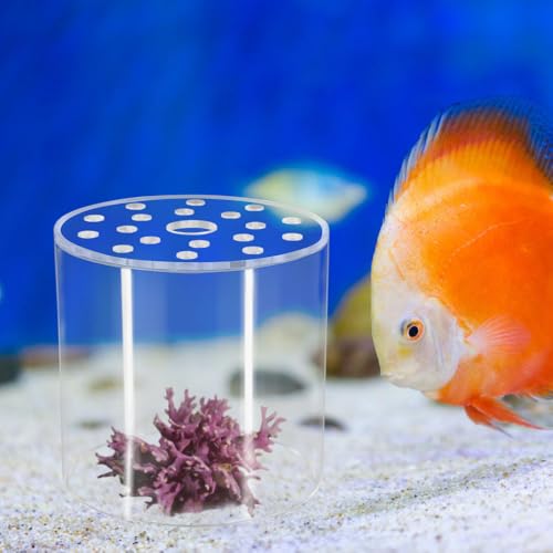 DONGKER Coral Feeder Cover, Transparent Acrylic Coral Breeding Protection Cover Avoid Food Floating Around for Aquarium Fish Tank(80mm,100mm,120mm) - size: CFC-120