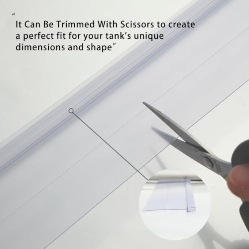 35.84 x 17.01 x 0.16in Fish Tank Hoods Clear Tempered Glass Canopy | Aquarium Fish Tank Hoods FITS for Aqueon 30/40gal Breeder - size: 1PCS-35.84x17.01in
