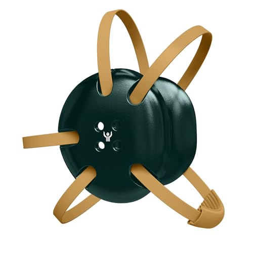 Great Call Athletics | Wrestling Classic Headgear Earguard Adult Grappling Head Gear Adjustable Ear Guards Vegas Gold Straps - style: Dark Green w/ Vegas Gold Straps