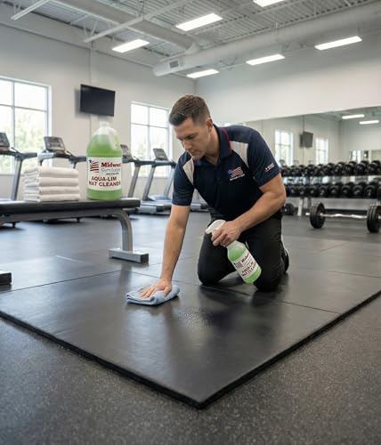Gym Mat Cleaner – 1 Gallon Vinyl & Rubber Mat Cleaner for Gymnastics, Wrestling, BJJ & Home Gym Mats – Safe for Vinyl, Leaves No Chalk Residue