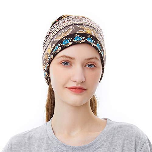 Cotton Slouchy Beanie Hip-Hop Soft Lightweight Running Beanie Adult Skull Hats Cap for Men Women - color: Multicolor1-4pk