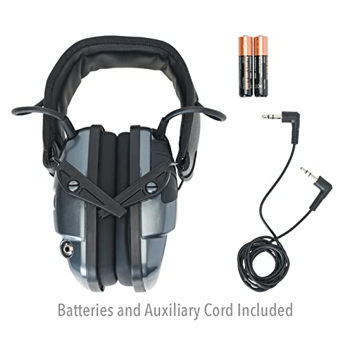 Howard Leight R02532 Impact Sport 22dB Gray Black Headband Small Ear Protection - color: Charcoal Gray, size: Youth/Adult Small