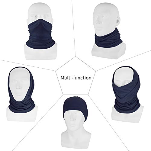 Polar Fleece Neck Warmer - Windproof Winter Neck Gaiter Cold Weather Face Mask For Men Women - 1 Pack - color: 1 Pack Blue