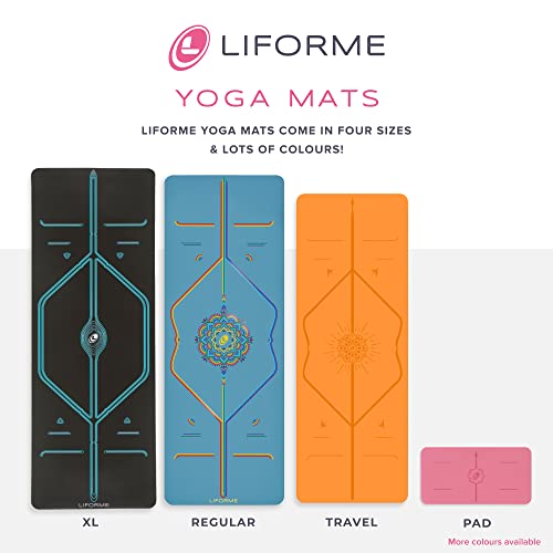 LIFORME Ultimate Everyday Yoga Mat Cleaner, Eco-Friendly, Natural & Organic Yoga Mat Cleaner, Vegan, Safe for all Yoga Mats, No Sticky Or Slimy Residue - Cleans, Restores, Refreshes - 150ml/5oz