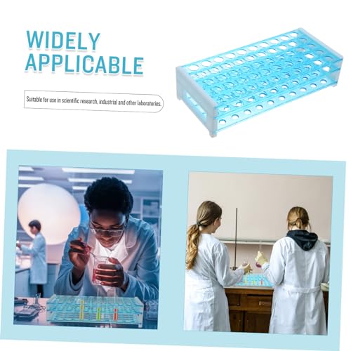 GLEAVI 2pcs Aquarium Test Tube Holder Plastic Test Tube Rack Lab Storage Organizer
