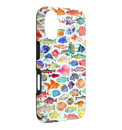 Colorful Watercolor Fish Aquarium Tropical Summer Case for iPhone 17