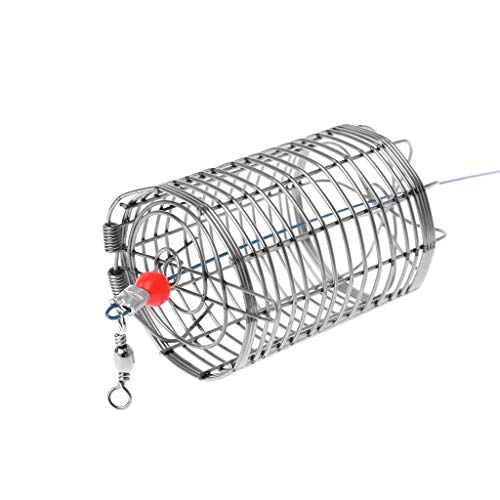 Aquarium Feeding Bowl with Hook Shrimp Feeding Dish Stainless Steel Cage Basket for Small Fish Shrimp Benthic Animal