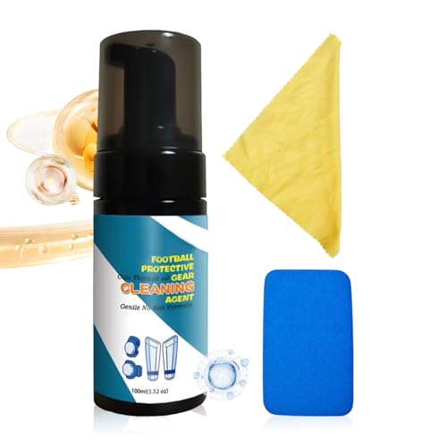 Soccer Glove Cleaner 100ml Fitness Care Odor Remover Foam | Boxing Gear Freshener for Shoes Work Boots Clothing Helmet Pads Yoga Mats Hockey Baseball Football