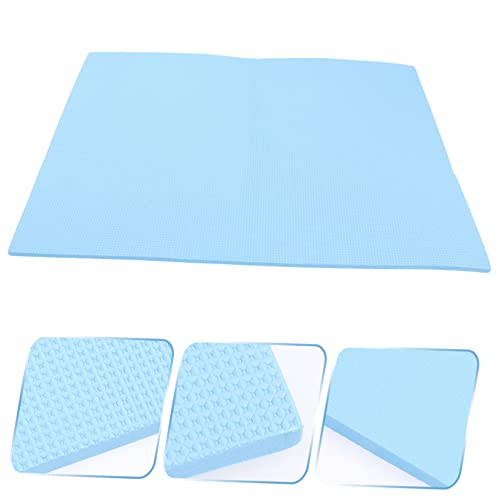 Mikikit Reptile Terrarium Cushioning Mat Thickened Nonslip Aquarium Bottom Pad Fish Tank Mat for Enhanced Heat Preservation and Shock Absorption - color: Blue