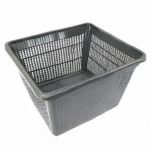 PondH2o 7 Inch (18cm) Square Plastic Slotted Mesh Baskets for Water Garden Pond Pond Plants or Flowers | Value 6 Pack, Aquatic Planting Nets Pots for Ponds, Aquariums, Aquaponics, Hydroponics