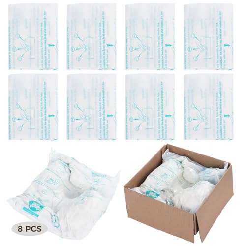 Foam Bags For Shipping 8 PCS 14×16 Inch, Handy Temperature-Activated Expanding Pouches, Instant Pack Quick Packaging - Protective Parcel Solution - color: 8 PCS, size: 16 × 14 inch