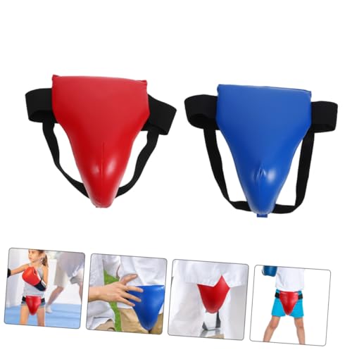 2pcs Groin Protector Boxing Crotch Guard Lightweight Breathable Combat Sports Training Gear for Taekwondo Kickboxing Safety