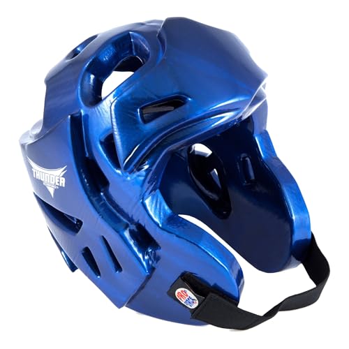 ProForce Thunder Double Layered Boxing/Martial Arts Sparring Headgear - color: Blue, size: Medium
