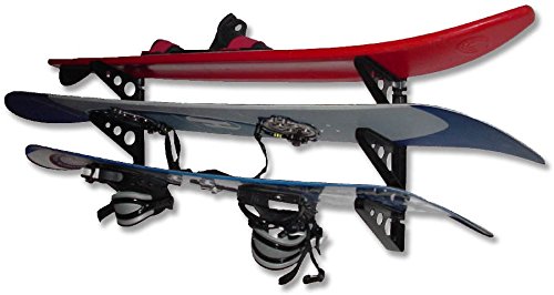 StoreYourBoard Water Ski Wall Mount Storage Rack, Waterski Gear Organization System, Horizontal Home and Garage Organizer