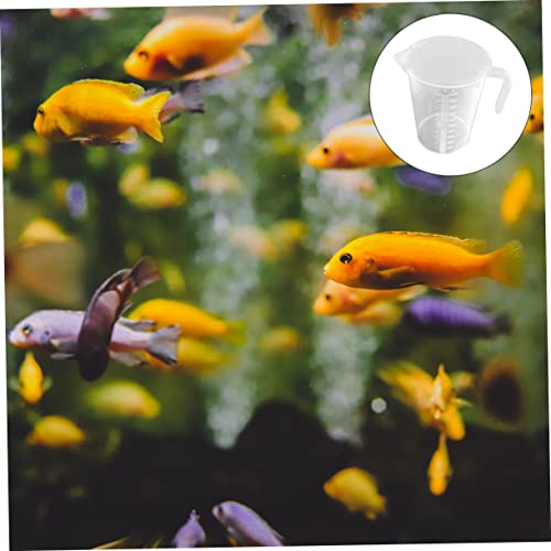 1pc Thickened Measuring Cup for Aquarium Water Change and Fish Feeding Scale Safety Material Easy to Use Fish Tank Accessory