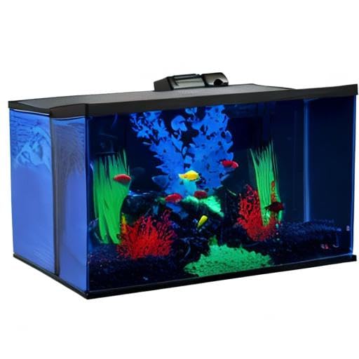 Glofish 10 Gallon Aquarium Fish Tank Kits, Includes LED Lighting and Décor (Amazon Exclusive) - size: 10-gallon kit