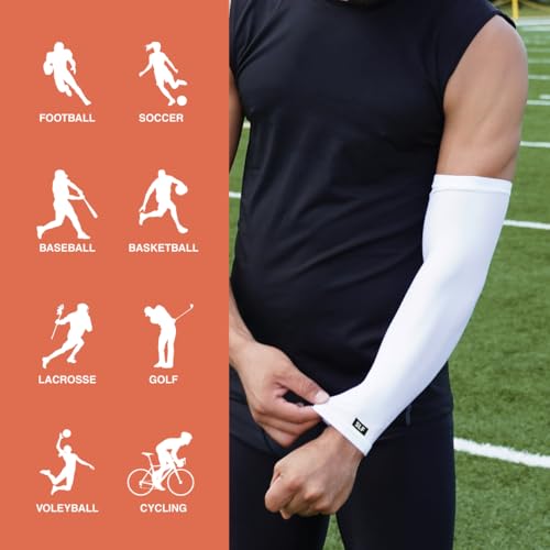 Solid Arm Sleeve - color: Basic White, size: Small-Medium