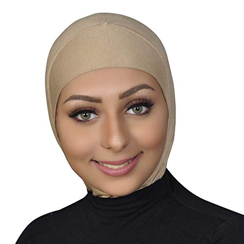 AL AMIRA Women's Ninja Cotton Hijab Underscarf One Piece - color: Beige