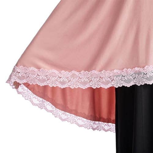 Muslim Women's Instant Big Hijab Jersey Turbans Khimar Abaya Soft Prayer Scarf, 1pc Lace - color: Pink, size: Medium