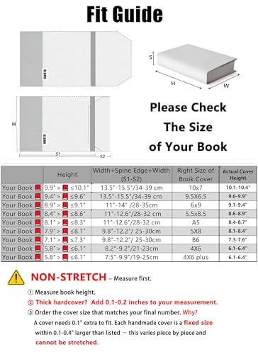 BLBMH 10x7 Fabric Book Covers for Hardcover Paperbacks Bible - Spring - color: Spring