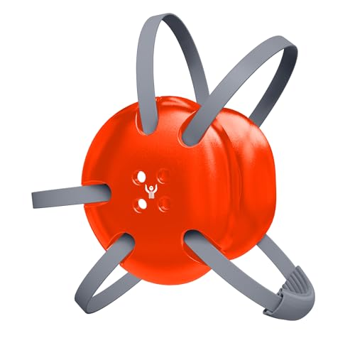 Great Call Athletics | Wrestling Classic Headgear | Earguard Adult Grappling Head Gear | Adjustable Ear Guards Silver Straps - style: Orange w/ Silver Straps