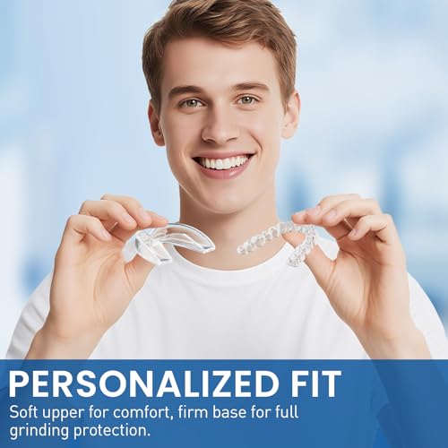 Anti Grinding Guard for Clenching Teeth at Night, Mouth Guard for Grinding Teeth at Night, Teeth Grinding Mouthguards for Sleeping, Comfortable Grinding Guard for Adults