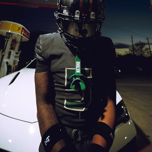 Nxtrnd One Pro Football Mouth Guard, Interchangeable Strap, Fits Adult & Youth (Dark Green) - color: Dark Green Pro