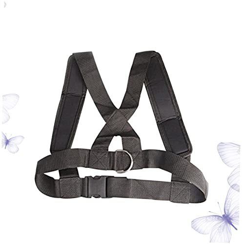 KESYOO Adjustable Sled Fitness Strap Heavy Duty Resistance Training Harness with No Slip Belt System for Core and Posterior Chain Workouts Black Exercise Shoulder Strap