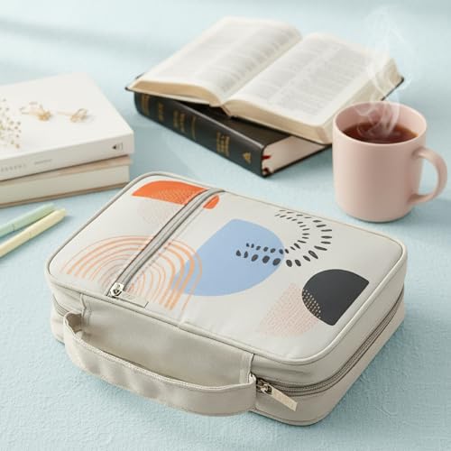 Mr. Pen- Bible Cover Case | Carrying Book Case with Durable Handle and Zippered Pocket, Bible Protective Church Bag for Men & Women, Christian Gifts - color: Gray Style
