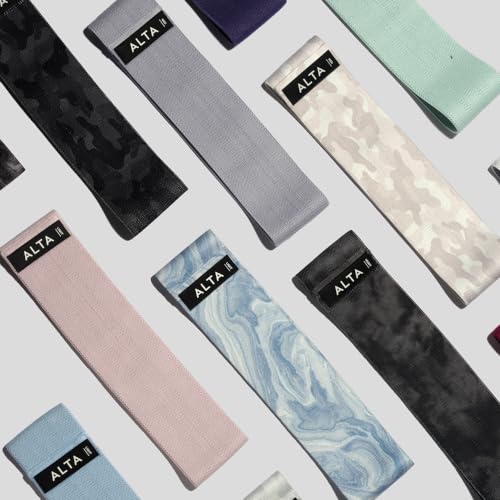 ALTA Booty Bands for Women, Non-Slip Fabric Resistance Bands for Working | Exercise bands legs, Leg Bands for Working Out Women, Cloth Resistance Bands for Legs, Hip Bands Set, Fabric Exercise Bands