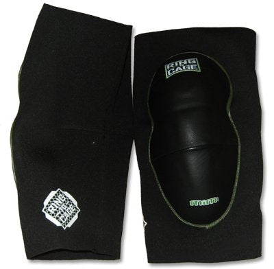 Ring to Cage Deluxe MiM-Foam Knee Pads - Leather for MMA Grappling Jiu Jitsu-X-Large - size: X-Large