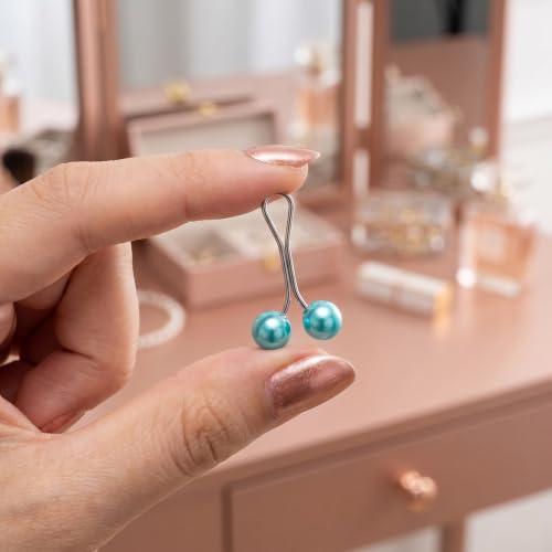 12 Pcs Pearl Hijab Pins Clips, Scarf Brooch Pins for Women