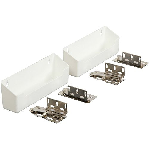 Knape & Vogt PSF862SH-2-W Polymer Sink Front Tray with Hinges Cabinet Organizer, 3 by 8.63 by 2-Inch - size: 8.63-inch (width)