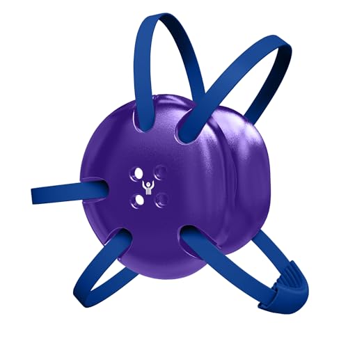 Great Call Athletics | Wrestling Classic Headgear Earguard Adult Grappling Head Gear Adjustable Ear Guards Royal Blue Straps - style: Purple w/ Royal Blue Straps