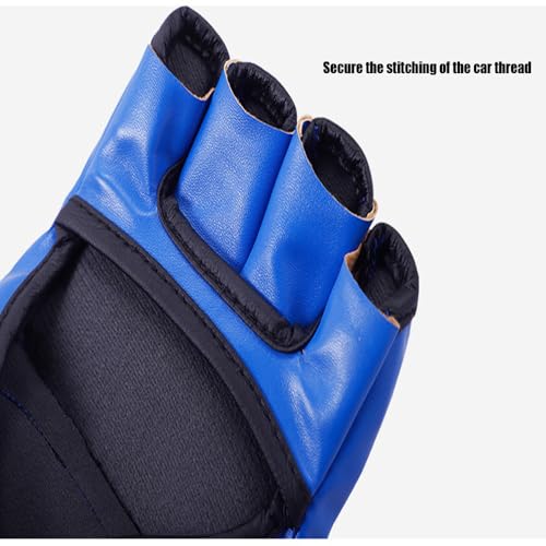 Punch Bag Boxing Gloves Muay Thai Karate Gloves for Men Women Boxing Mitts MMA Body Combat Taekwondo Training Martial Art Fighting Grappling UFC Cage Fighting - color: Blue