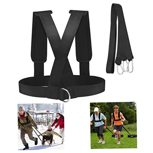 Speed Harness, Sled Harness Tire Pulling Speed Resistance Power Belt Adjustable Weight Trainer with Pull Strap for Daily Use