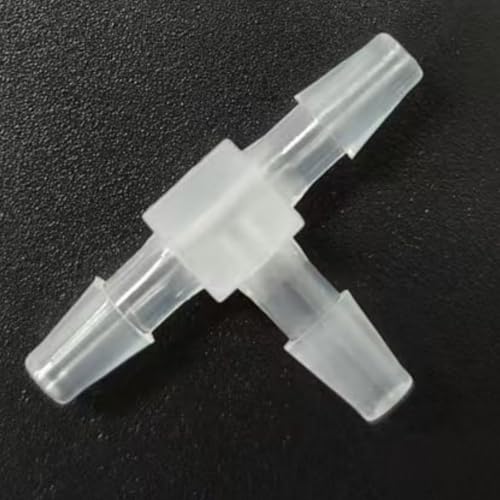 3 Way Tee Connector Equal Barbed T-Fitting 3 Way Hose Barb Adapter for Laboratory Biochemical Analytical Instruments Food Machinery Aquarium Equipment 100pc/pk (3.2mm 1/8'' Sq) - size: 3.2mm 1/8'' Sq