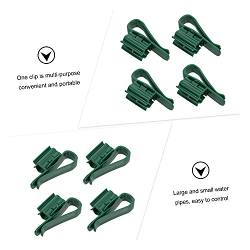 4pcs Securing Clip Nozzle Clog Pliers Rim Sponge Pond Net Holder Tank Canister Aerator Filters Aquarium Dosing Fishing Hook Cleaner Hose Pipe Hooks Clamps Pump Water Green Plastic