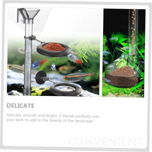 GANAZONO Fish Tank Shrimp Feeder Tube Plastic Fish Feeding Ring Aquarium Accessory for Directed Feeding and Shrimp Multifunctional Feeder Set