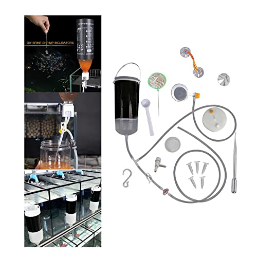 Brine Shrimp Hatchery Kit, 15-Piece Aquarium Artemia Hatching System with Scale Display, for Fish Tank Breeding - size: Large